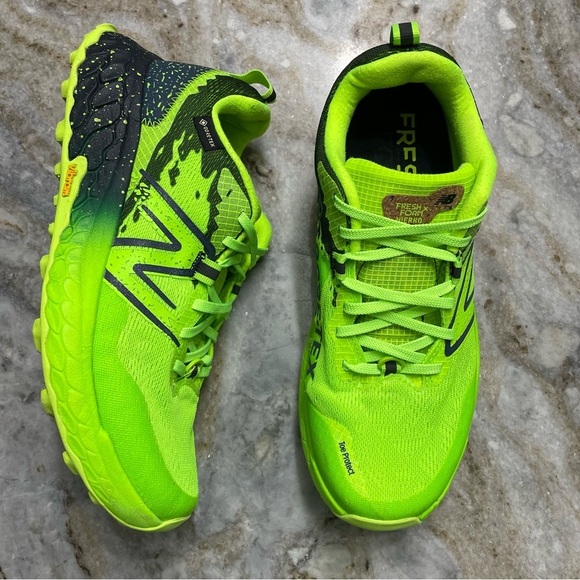 New Balance Fresh Foam X Hierro V7 Running Shoe Green/Indigo M7 W8.5 Goretex - Picture 1 of 10